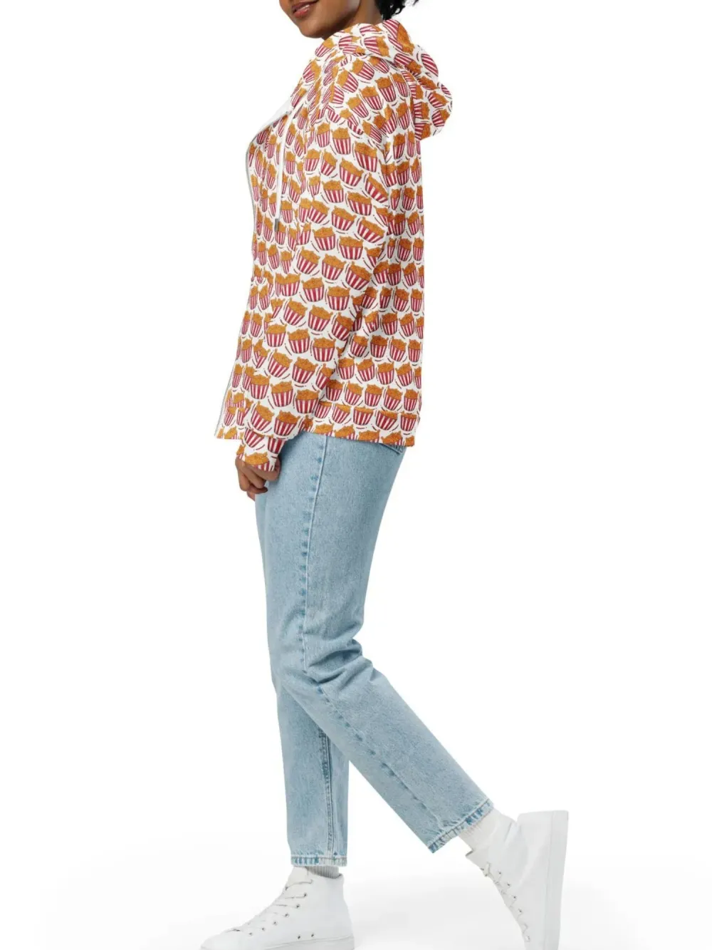Food Print Casual Hoodie