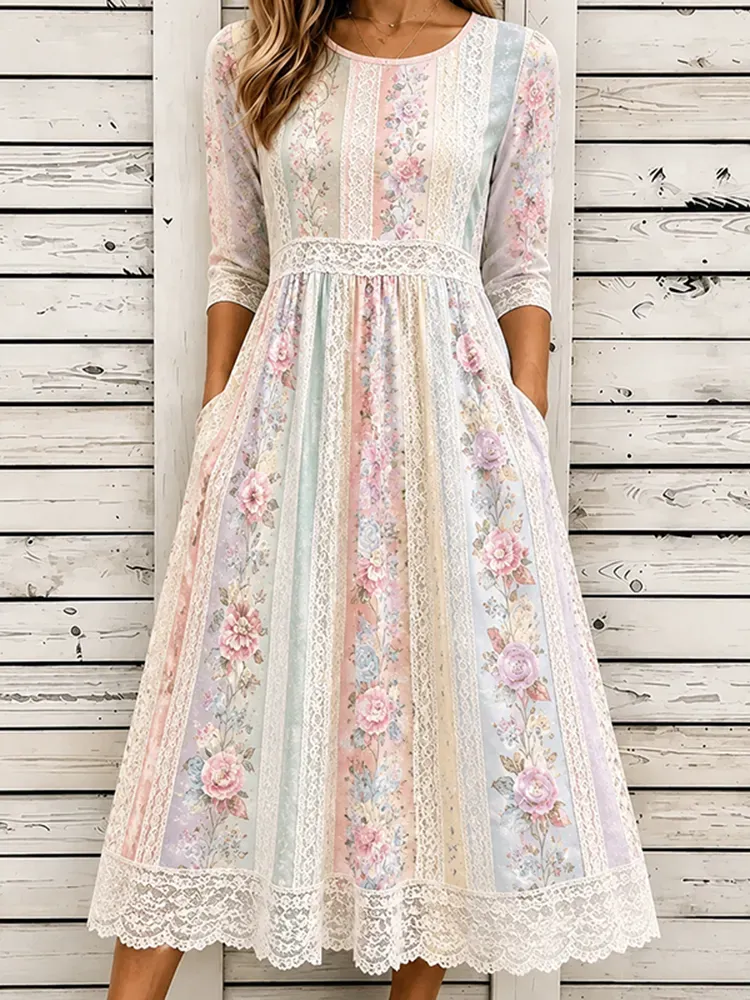 Women'S Printed Casual Dress