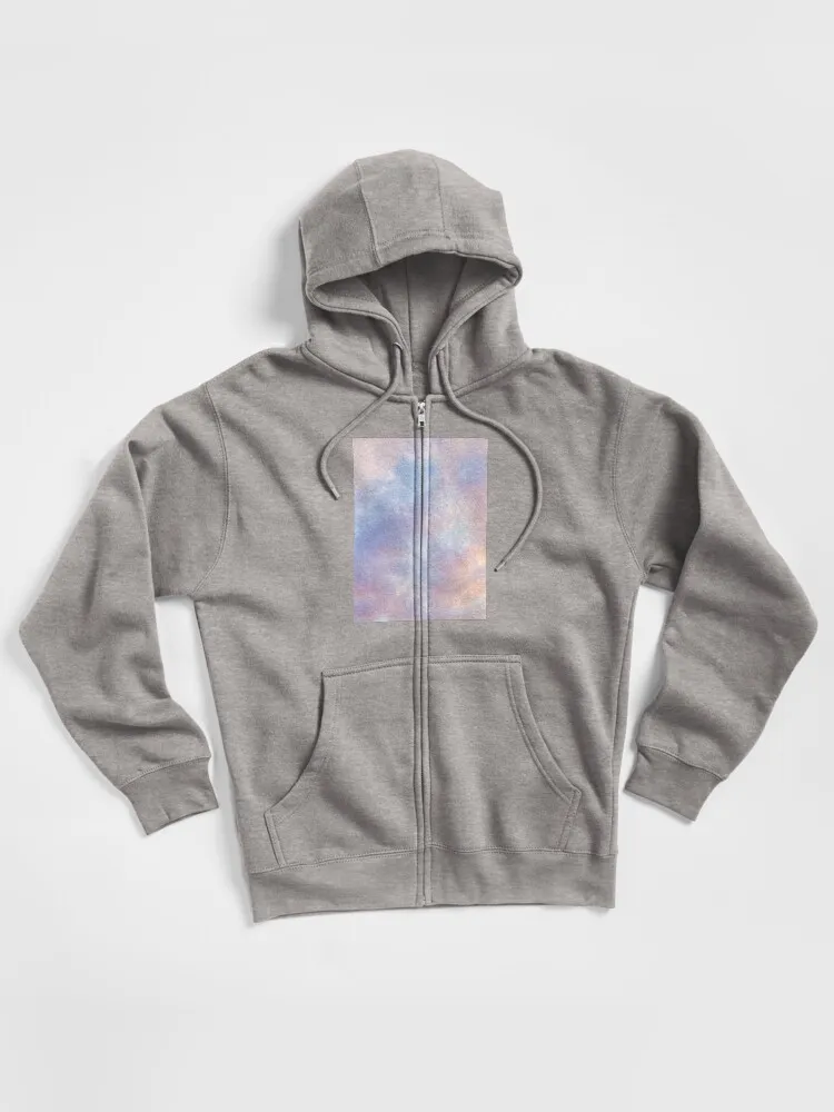 Pink Sky Zipped Hoodie
