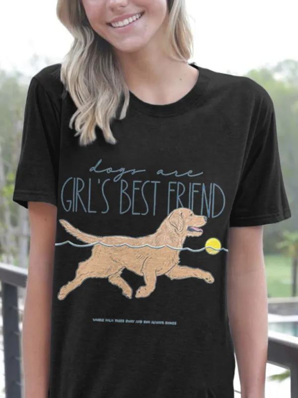 Dog Graphic Best Friend T-Shirt