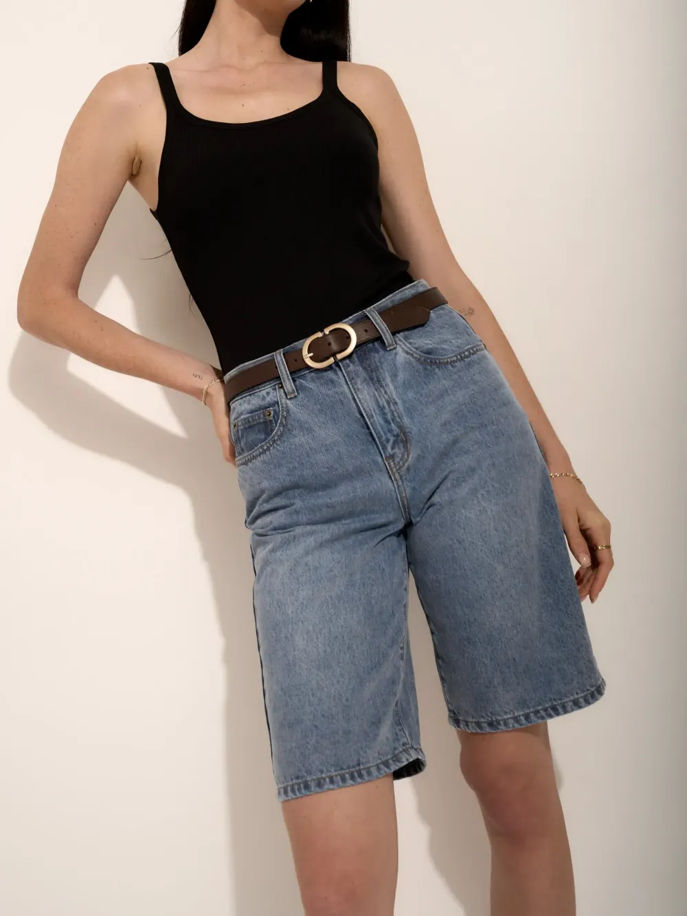 Relaxed Jean Shorts