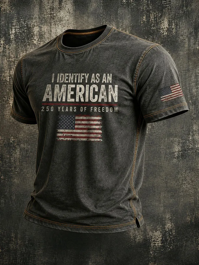 Men's I Identify As An American T-shirt