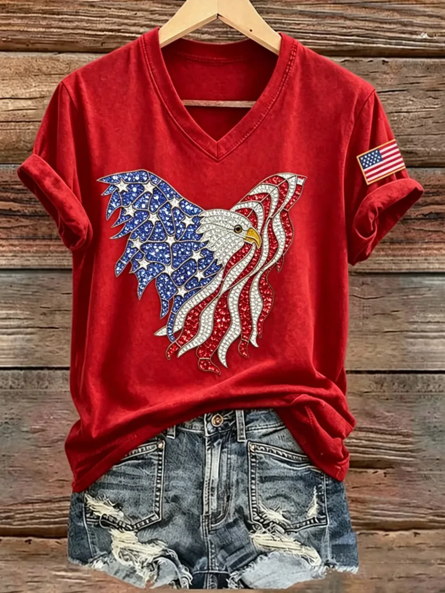 U.S. 250th Anniversary Eagle Print Women's T-Shirt