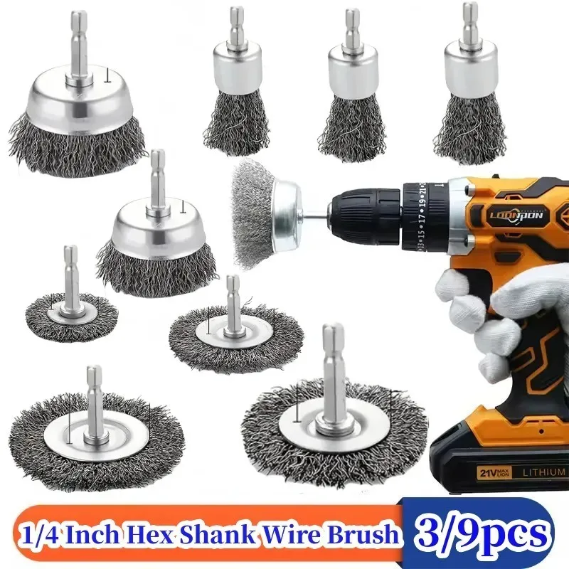 Wire Brush Kit for Drill
