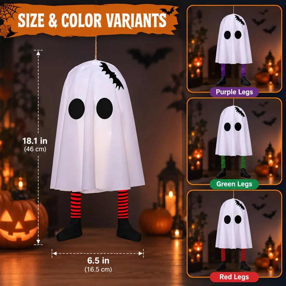 Halloween Bat Ghost LED Decorative Lights Hanging Ornaments