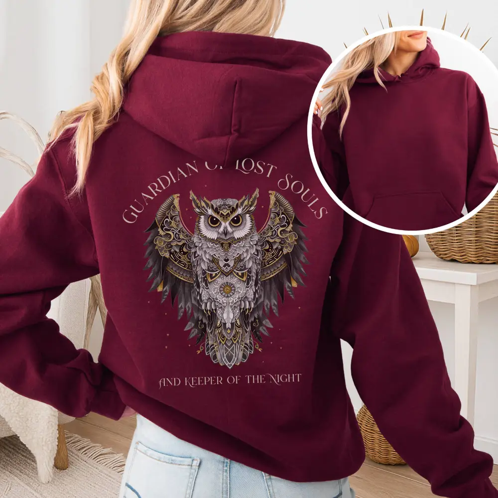 Owl Print Hoodie