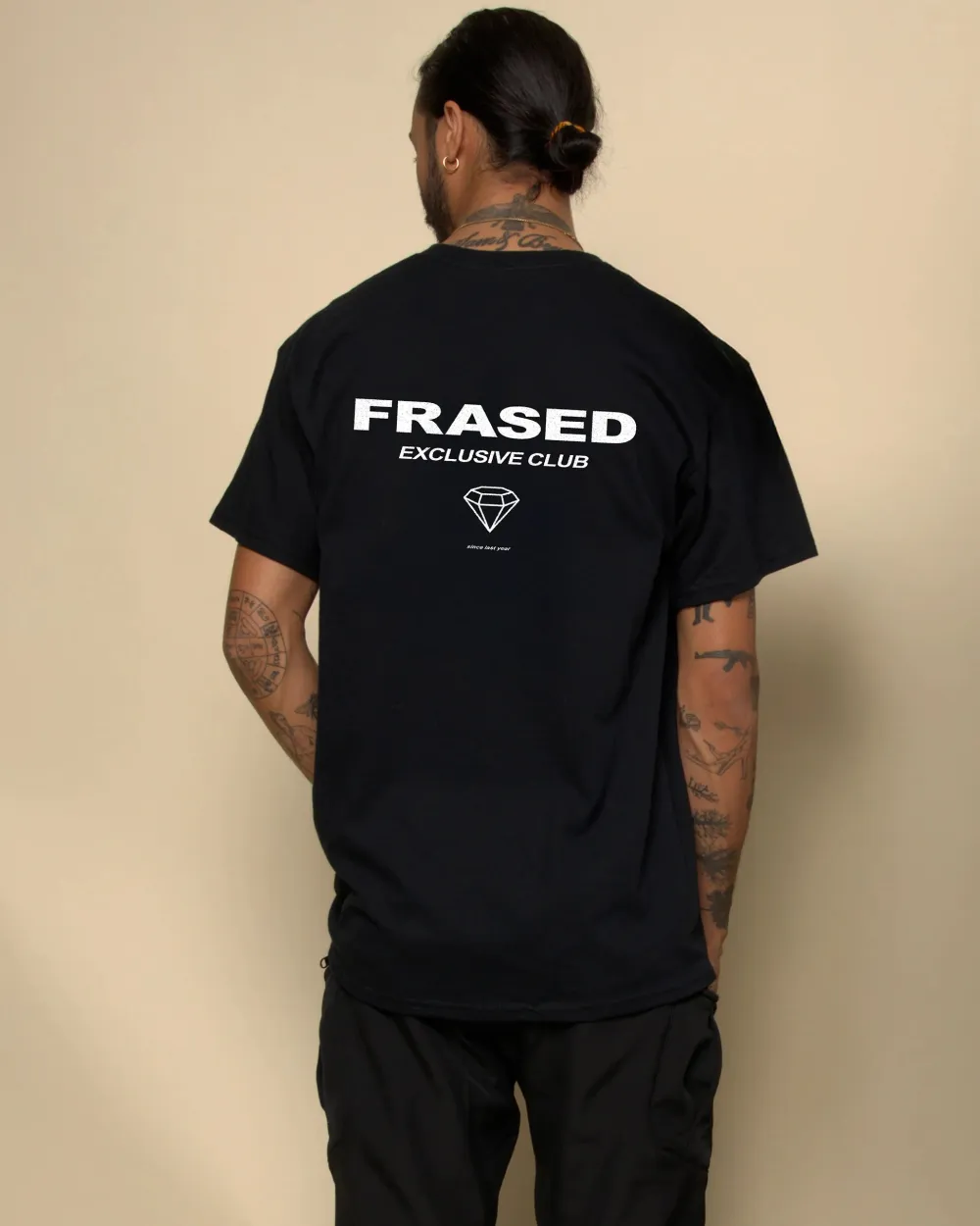 Men's FRASED EXCLUSIVE CLUB Print Casual Round Neck T-Shirt