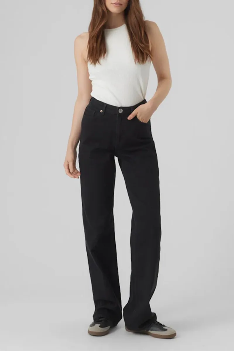 Fashion High Rise Wide Leg Jeans