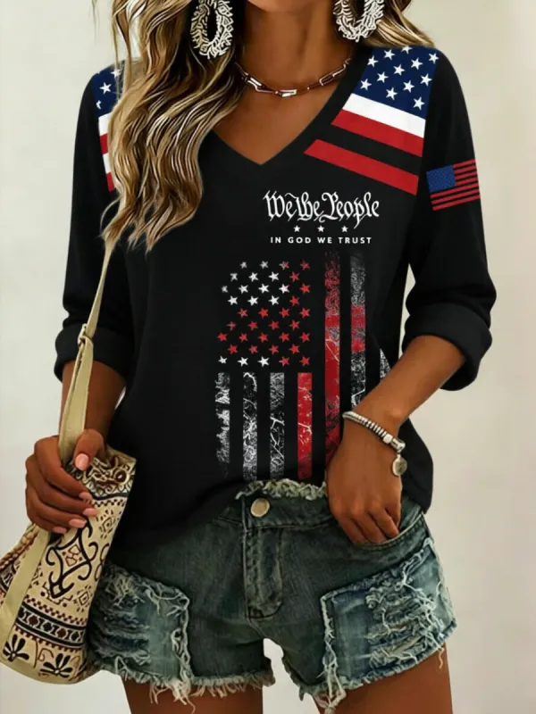 Women'S 250Th Anniversary Printed Casual Top