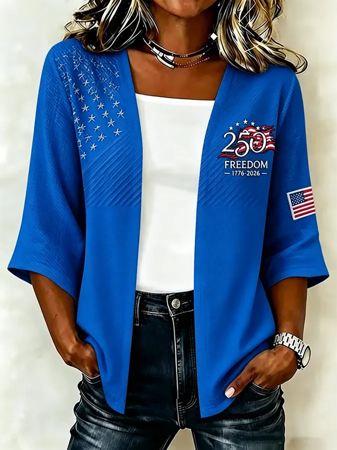 Women'S 250th Anniversary of the United States Patriotic Cardigan
