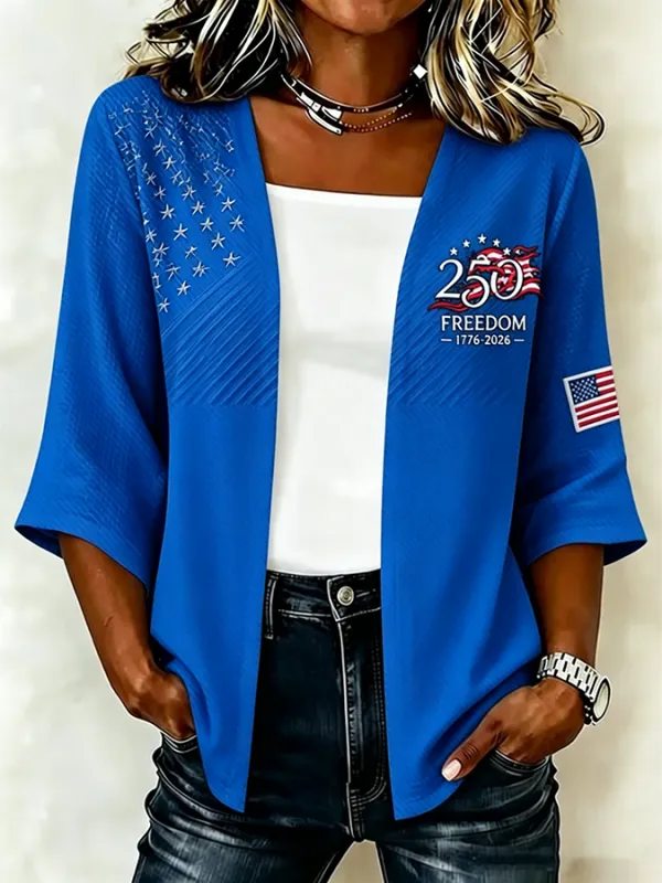 Women'S 250th Anniversary of the United States Patriotic Cardigan