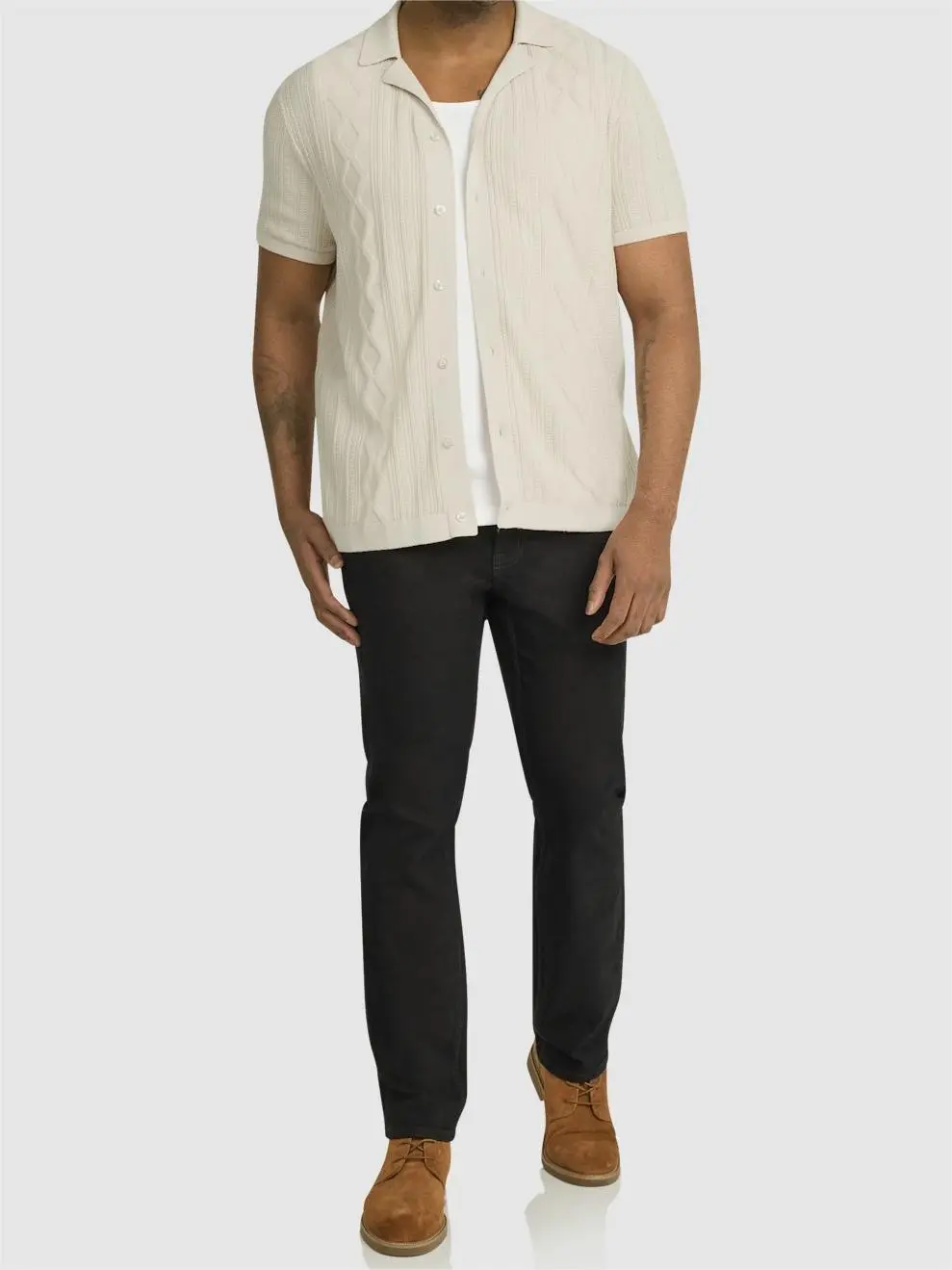 Men's Casual Knit Short Sleeve Shirts