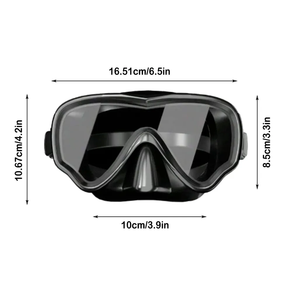 180° Wide-Angle Wide Field Of Vision Swimming Goggles With Nose Plugs