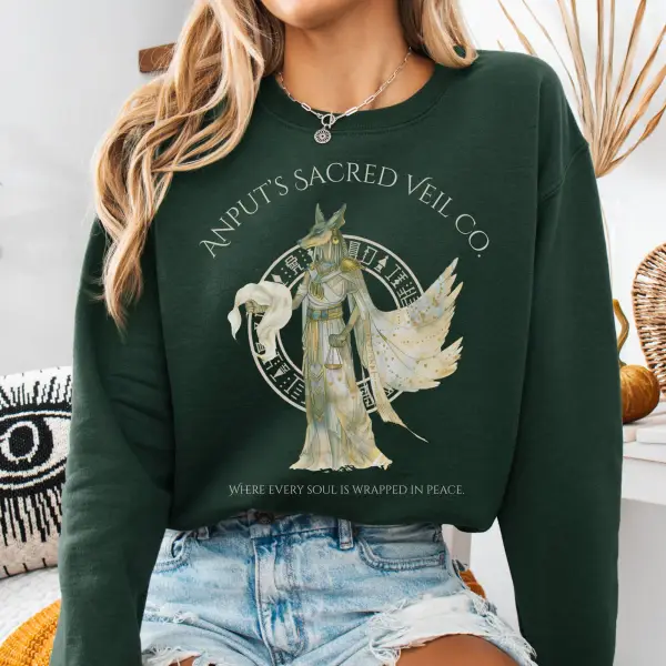 Ancient Egyptian Deity Graphic Sweatshirt