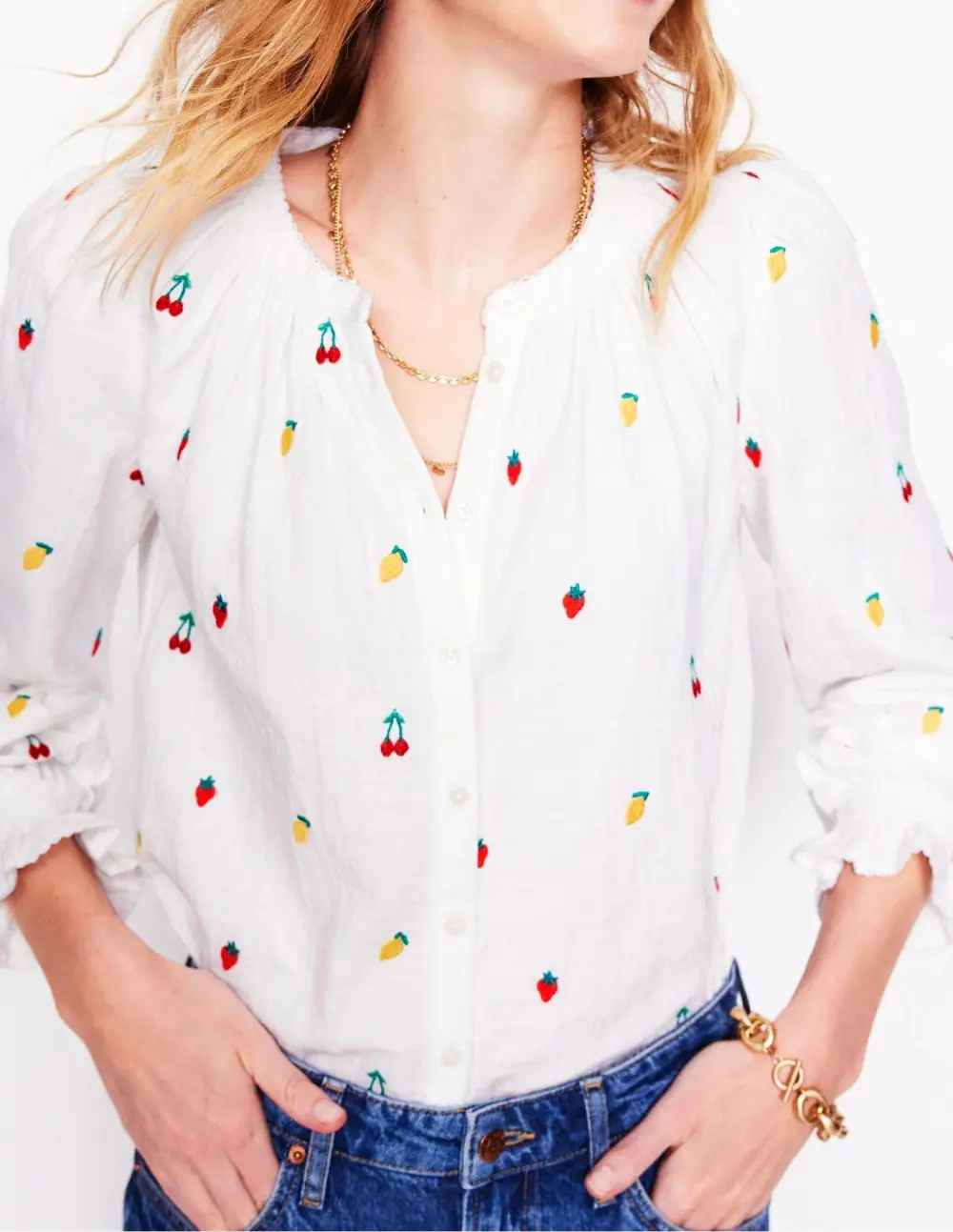 Evie Casual Double Cloth Top