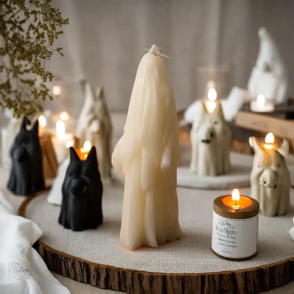 Halloween Skull Ghost Scented Candles Home Decor 5.5*5*13