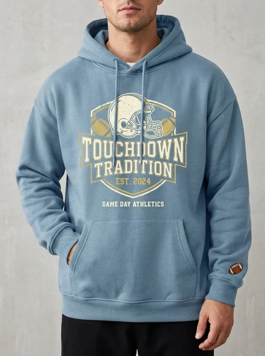 Men's American Football Touchdown Tradition Helmet Hoodie