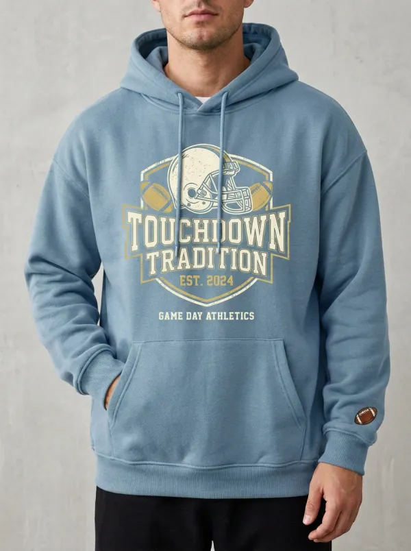 Men's American Football Touchdown Tradition Helmet Hoodie