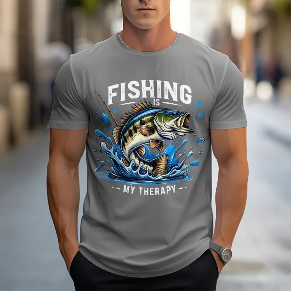 Dynamic Fishing Scene T-Shirt