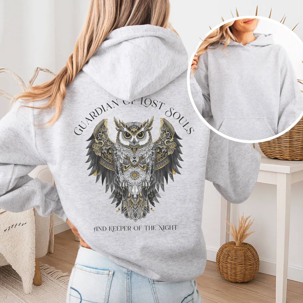 Owl Print Hoodie