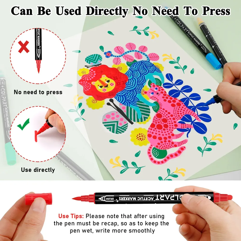 Dual-Head Acrylic Marker