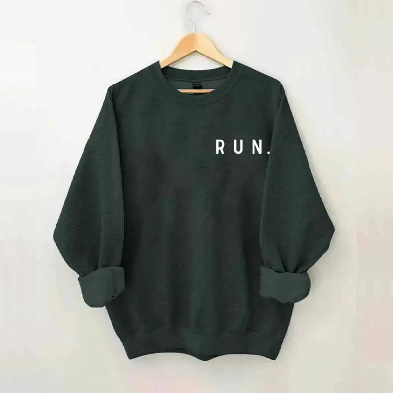 Minimalist Running Marathon Runner Sweatshirt