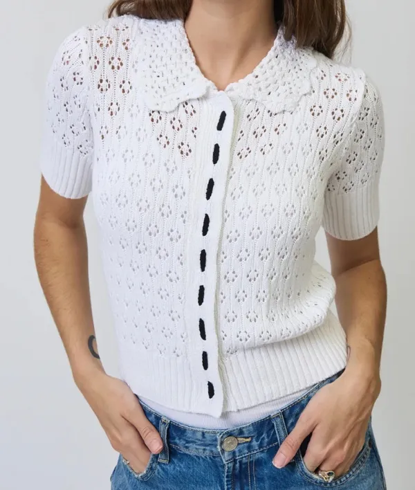 Eyelet Stitch Top
