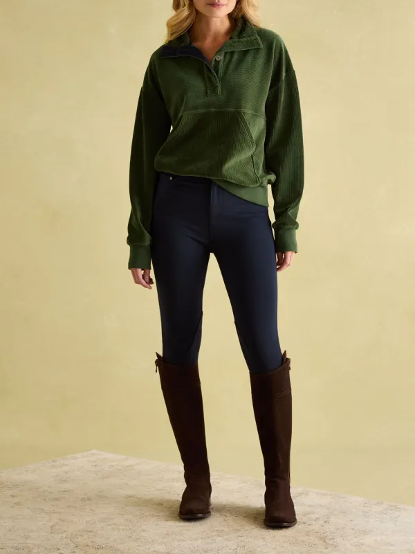 Green Corduroy Sweatshirt