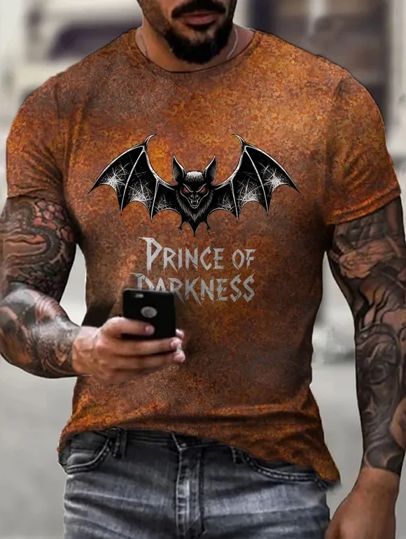 Men'S Prince Of Darkness Printed Casual T-Shirt