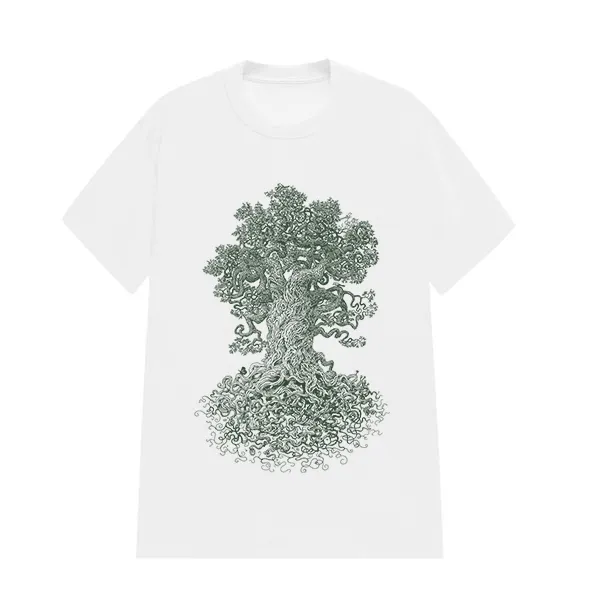 Forest Tree Pattern Printed T-Shirt