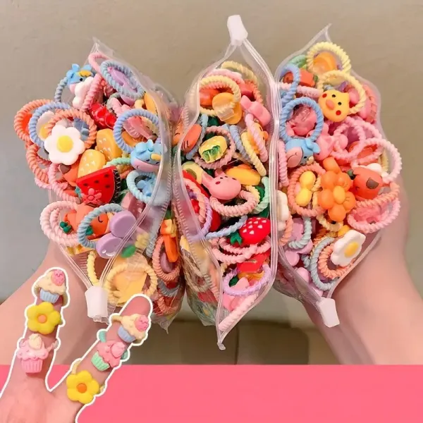 40pcs Cute Hair Tie Set