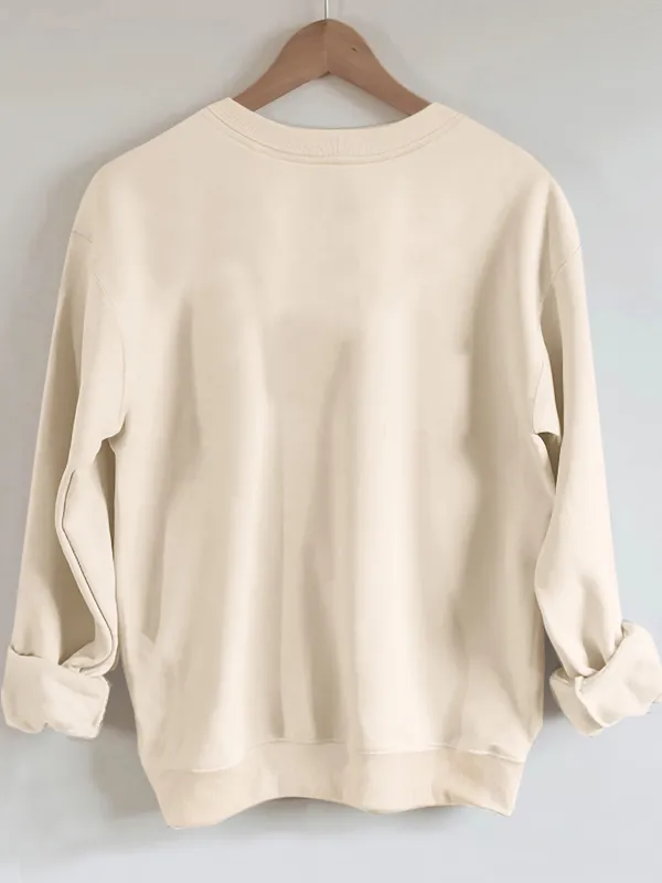 Ballet Girl Print Long Sleeve Women Sweatshirt
