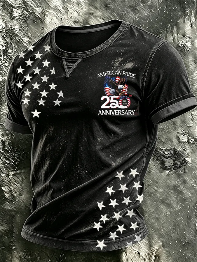 Men's America 250th Anniversary Casual T-shirt