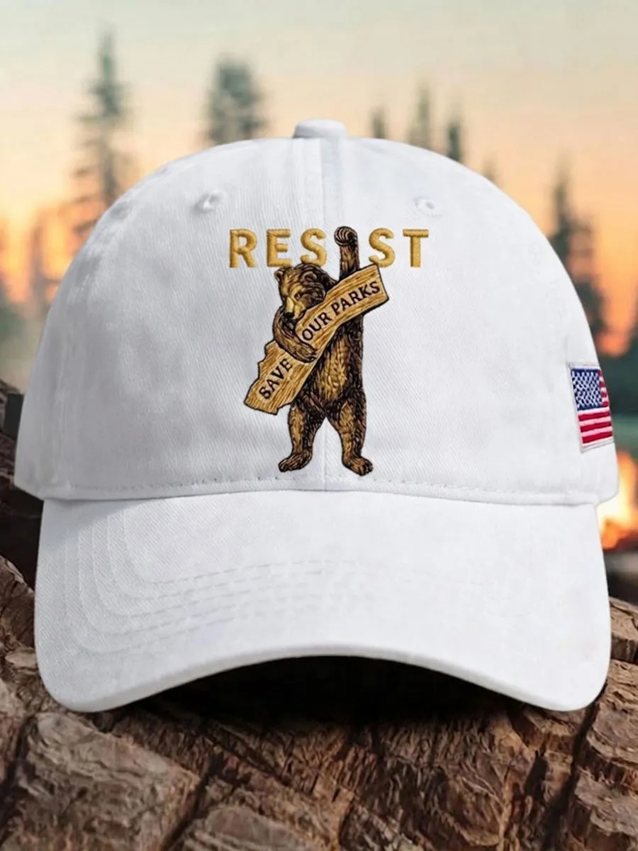 Unisex Retro Forest Rescue Bureau Printed Baseball Hat