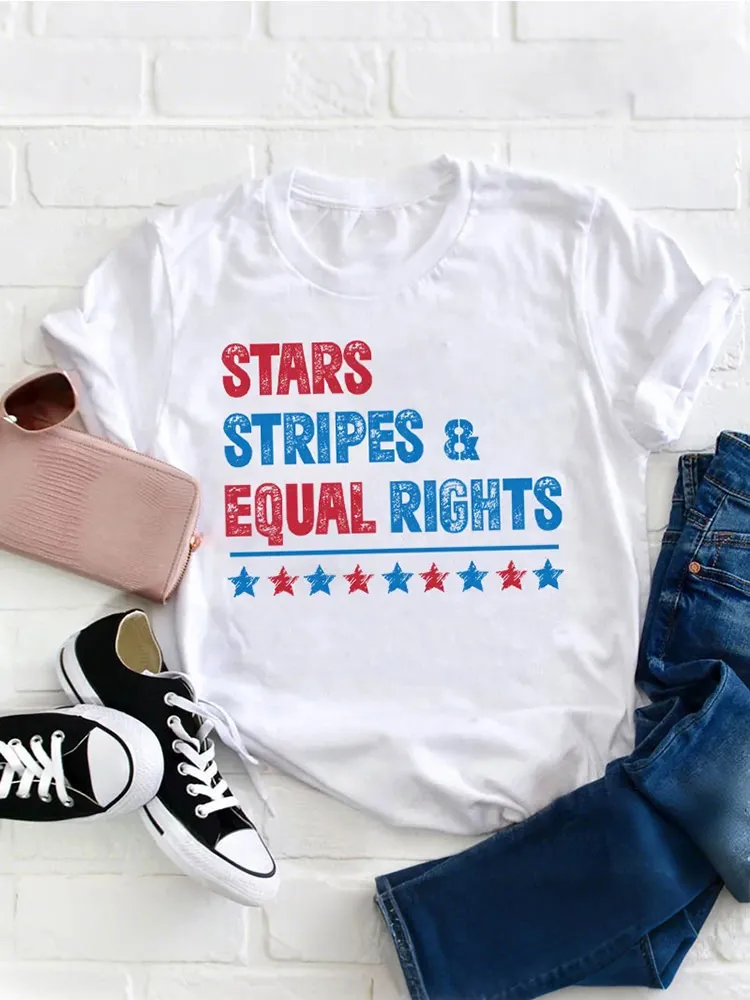 Stars Stripes And Equal Rights Teacher T-Shirt