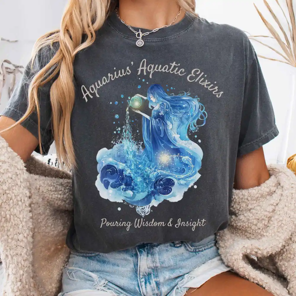 Aquarius Aquatic Elixirs Zodiac Shirt