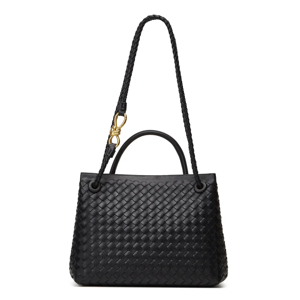Solid color handbag