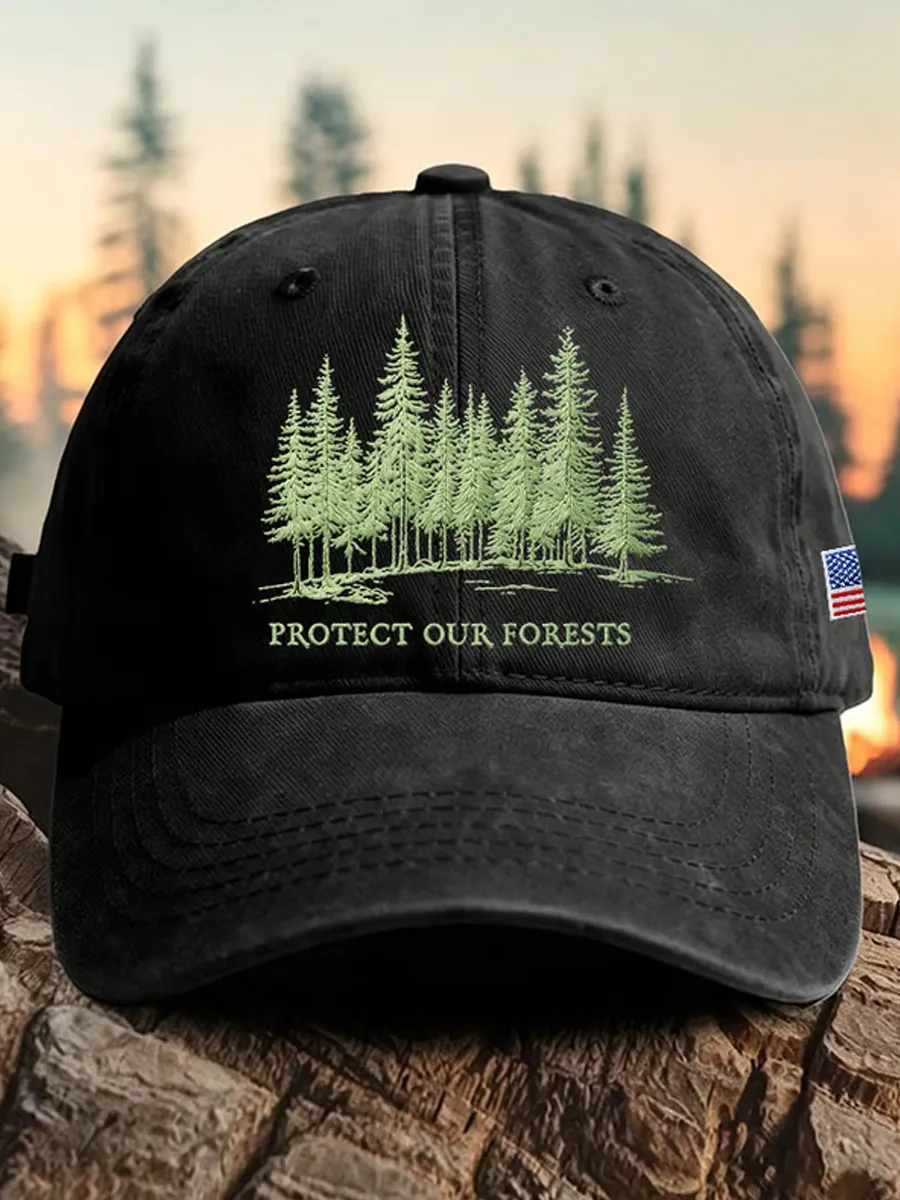 Unisex Protect Our Forests Printed Hat