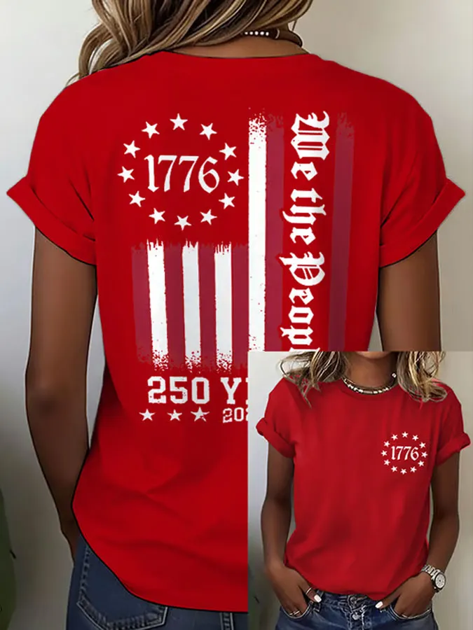 Women'S We The People Printed Casual T-Shirt