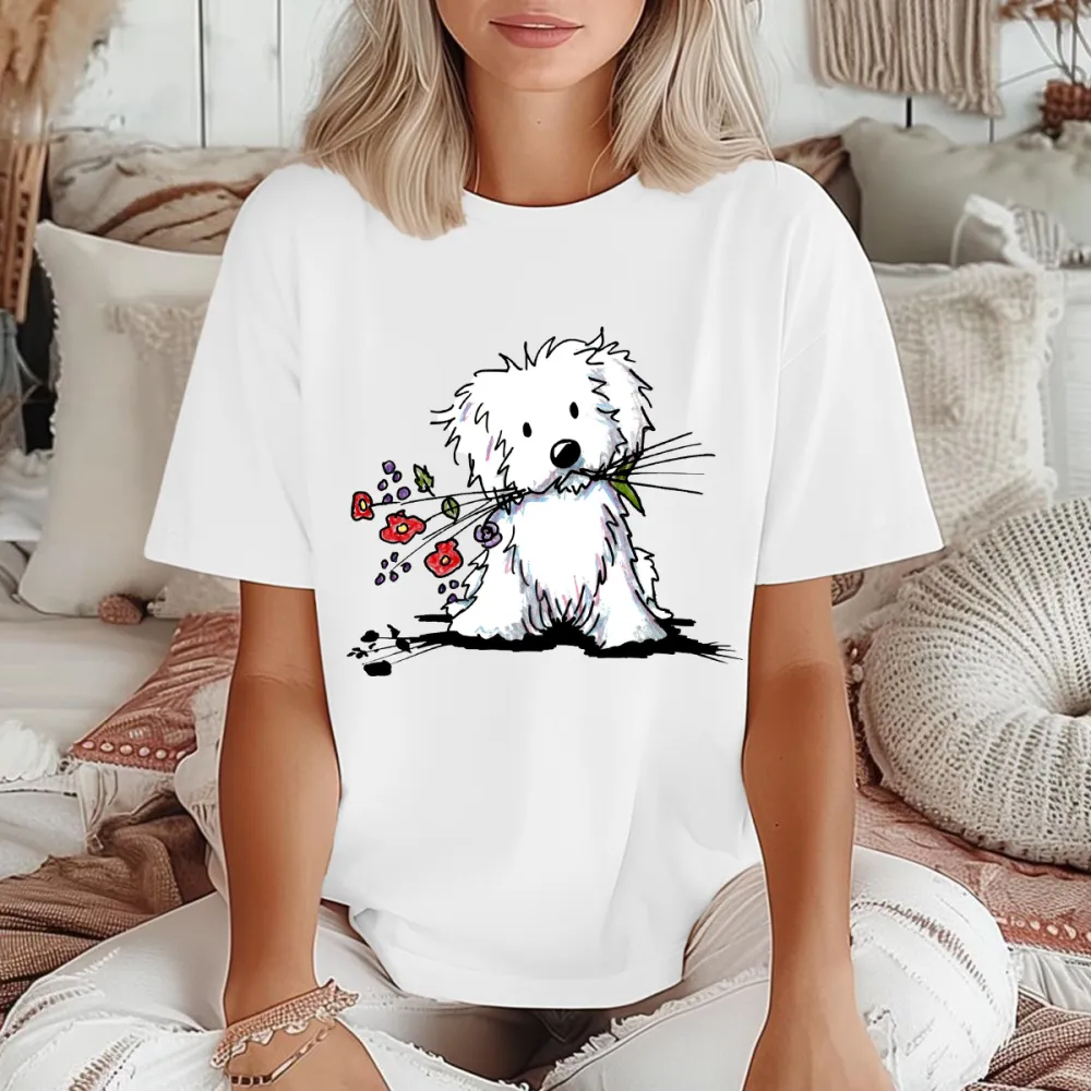 Cartoon Dog Garden Helper T-Shirt