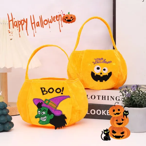 Halloween Children's Outdoor Handheld Fleece Candy Bag