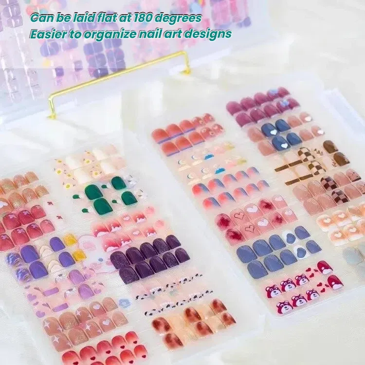 Nailhour Large Capacity Transparent Nail Art Storage Box