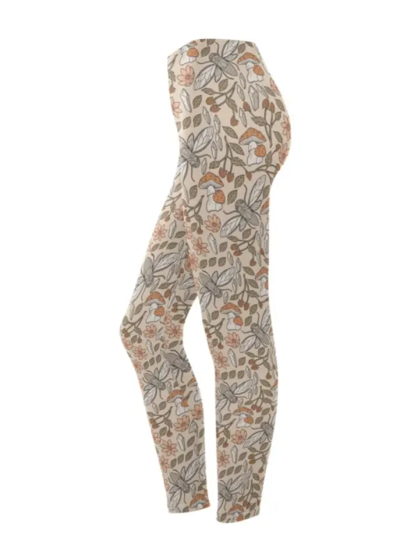 Floral & Insect Print Leggings