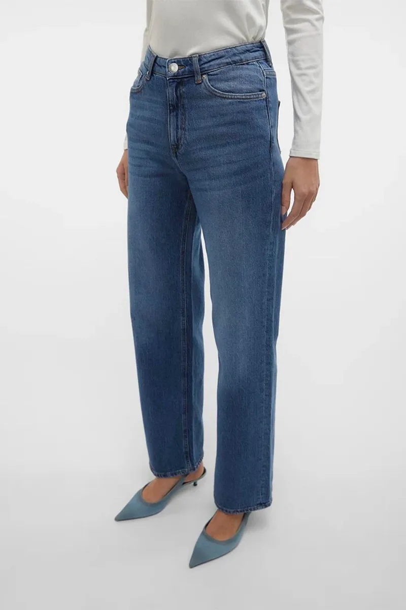 Fashion High Rise Wide Leg Jeans