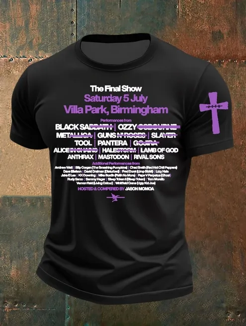 Men'S Prince Of Darkness Forever Rip Legend Ozzy Osbourne Memorial Tee