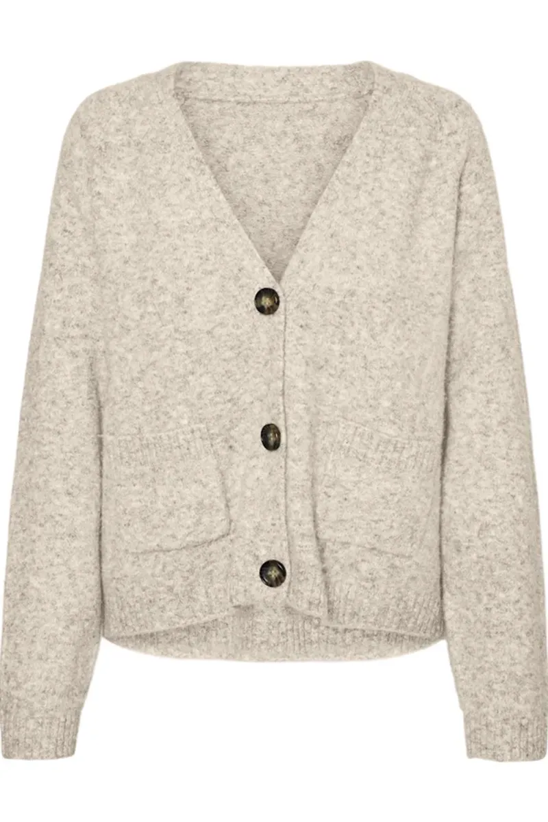 Pocketed V-Neck Knit Cardigans