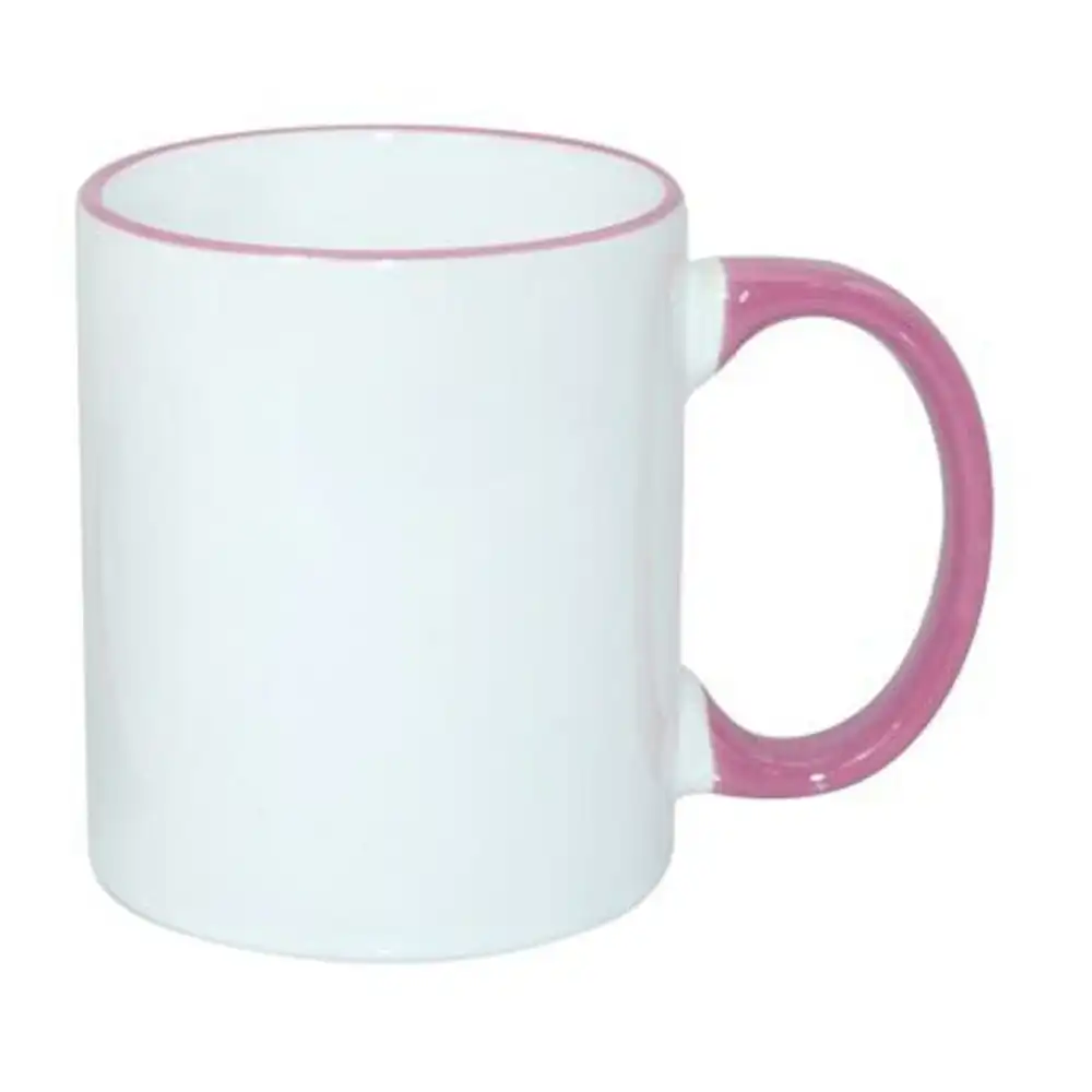 Decorative Rim And Handle Mug