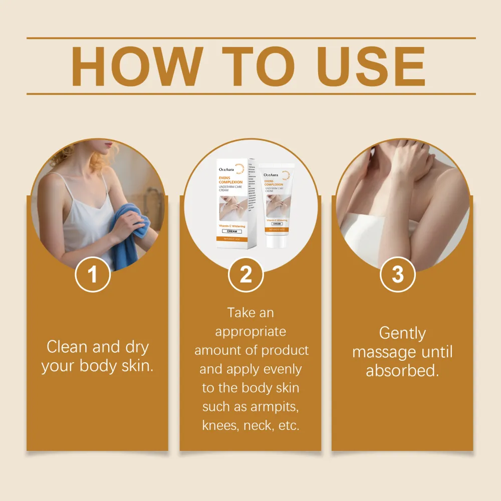 Underarm moisturizing cream