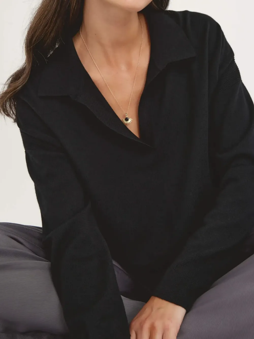 Long Sleeve Black Sweater