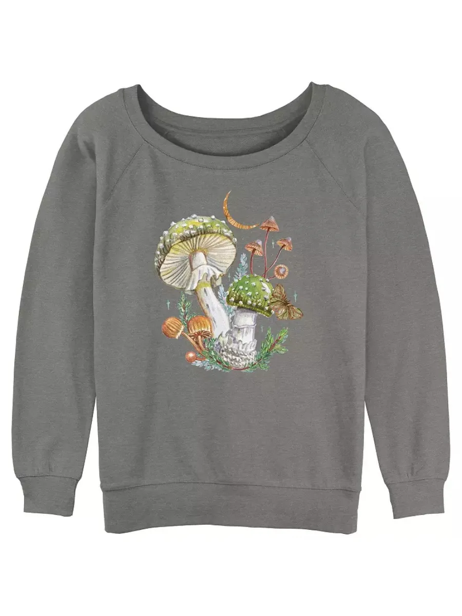 Watercolor Mushroom Prined T-Shirt